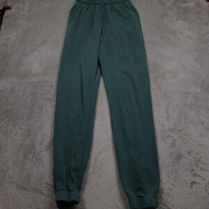 American Tall Joggers Mens Medium Green Activewear Fleece Casual